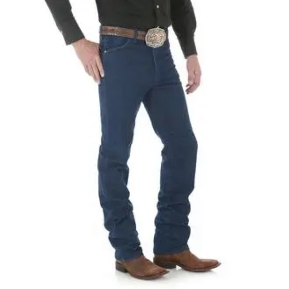 NEW Men’s Wrangler Prewashed Cowboy Cut® Slim Fit Jean 32x30 Dark Wash - Picture 5 of 16